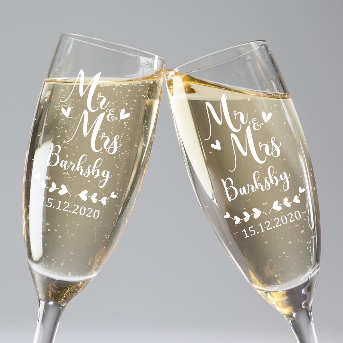 25 Personalized Champagne Flutes - on sale set of 25