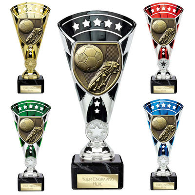 Cobra Star Football Boot Ball Trophy Cup Award 6 Colours