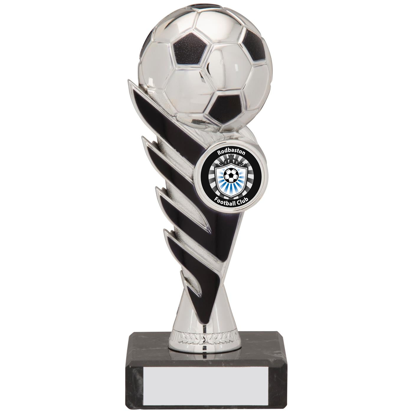 Pegasus Football Trophy Award in Metallic Silver