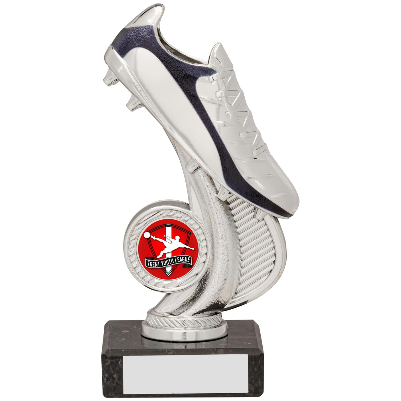 Football Boot Trophy Award in Metallic Silver