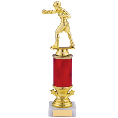 Gold Red Boxing Figure Trophy Award