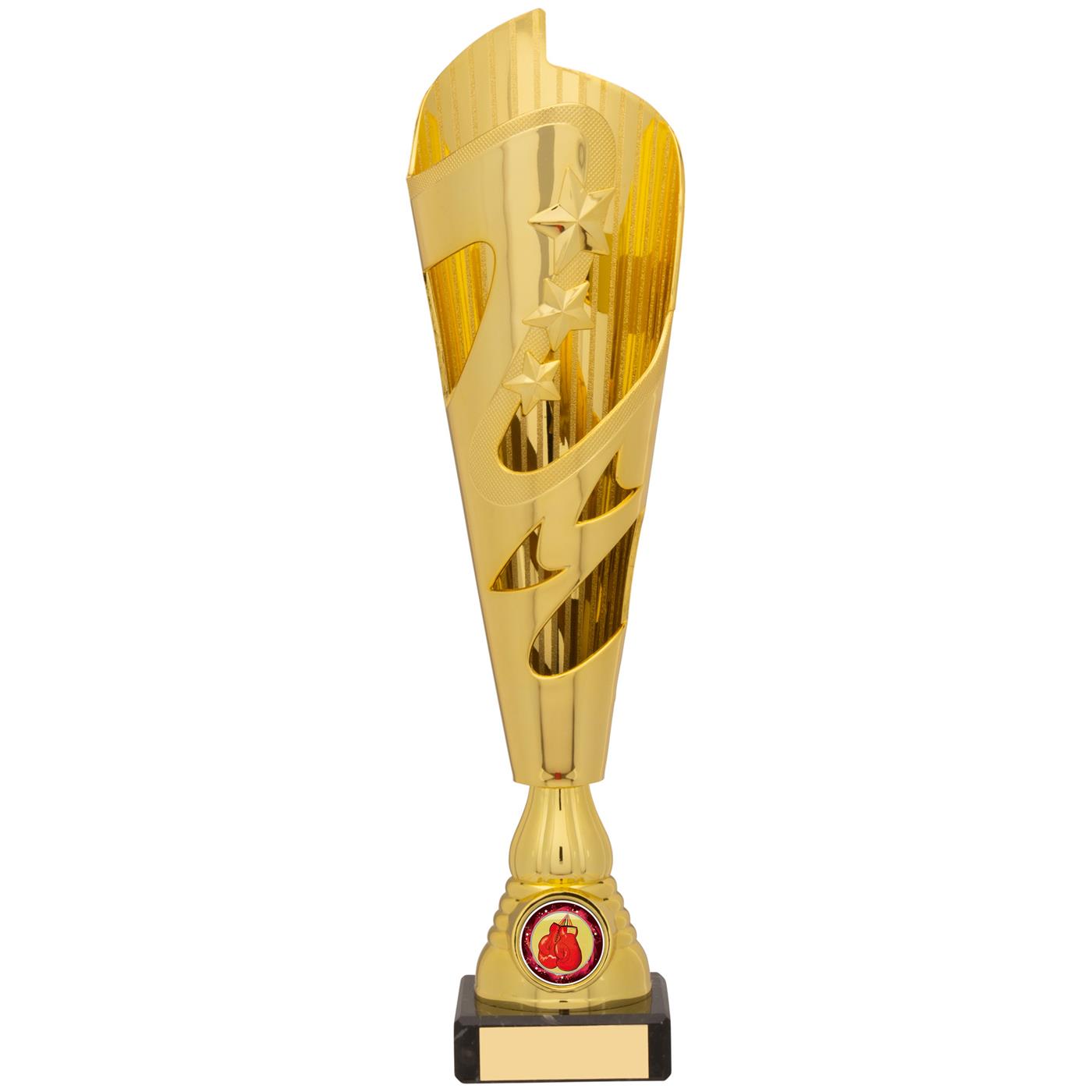 Gold Torch Trophy Award with Stars