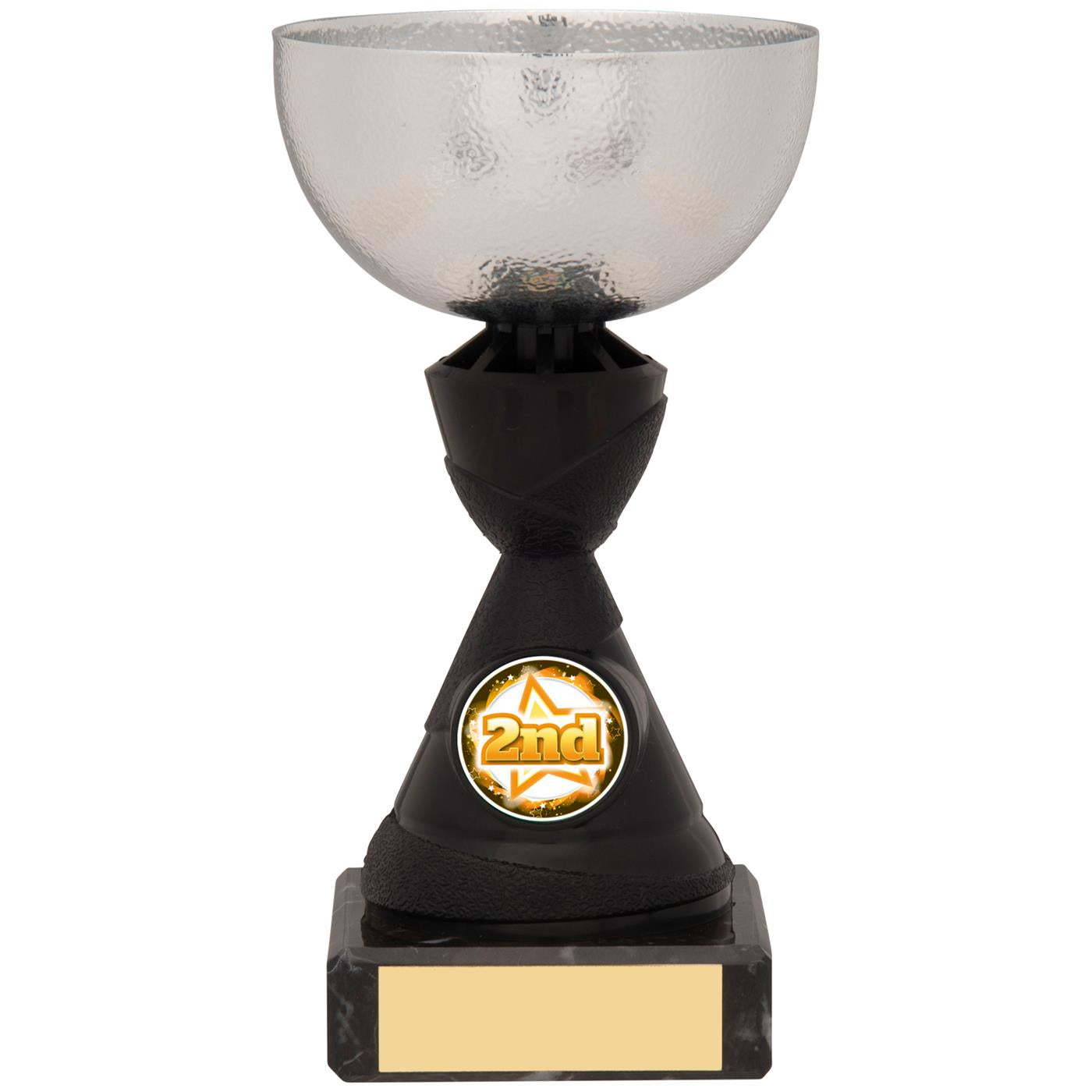 Trophy Cup Award in Black and Silver