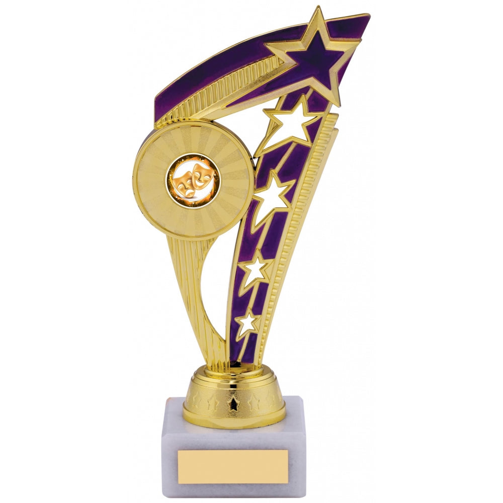 Gold Purple Star Flash Multisport Trophy