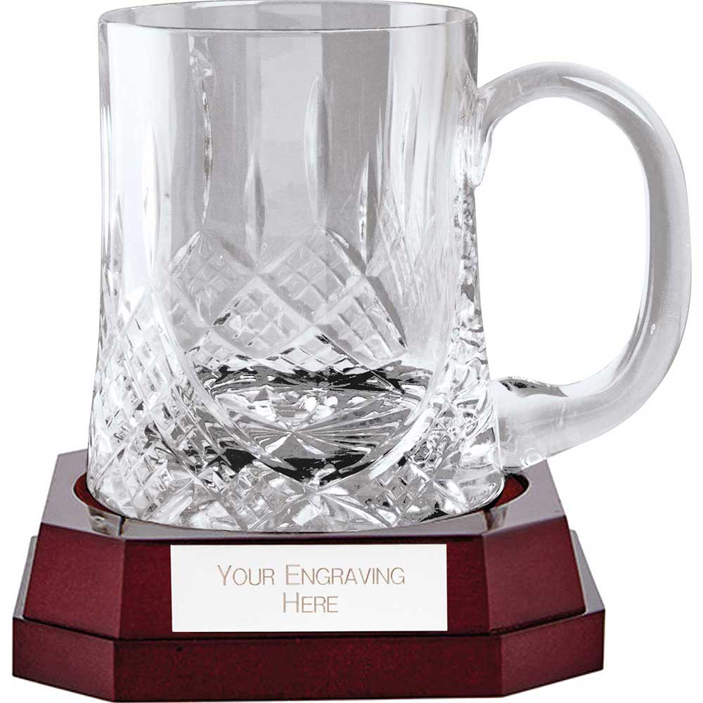 Lindisfarne The Saint Bernica Premium Crystal Half Pint Tankard with Base