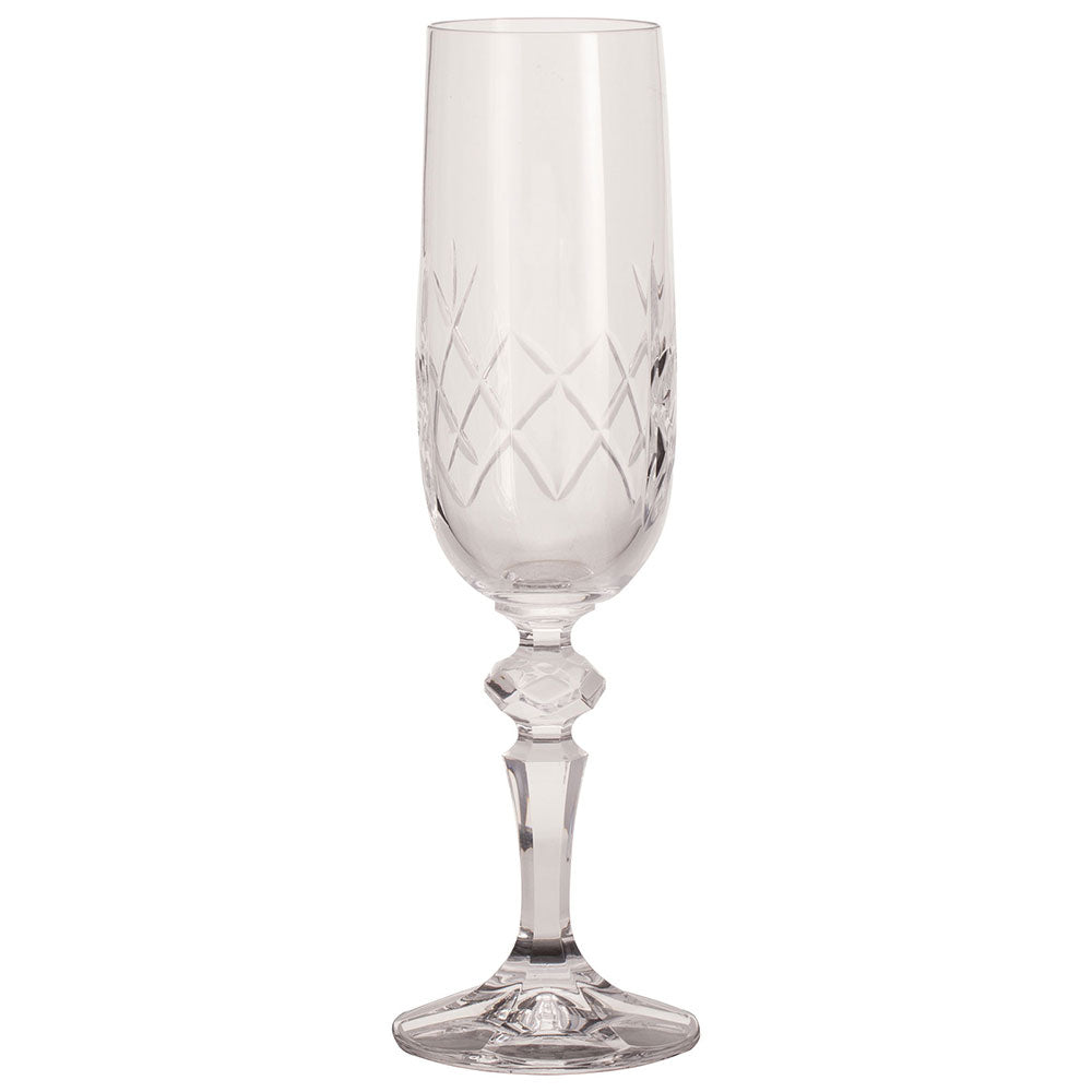 Lindisfarne Orco Crystal Champagne Glass 