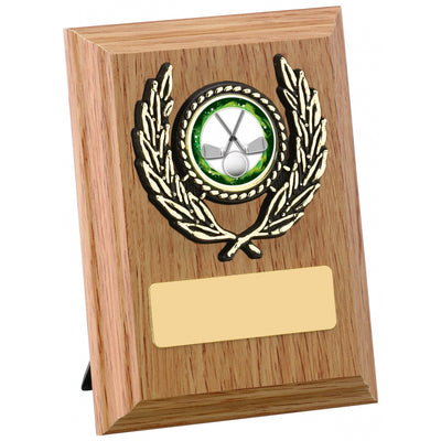 Light Oak Finish Presentation Plaque Award