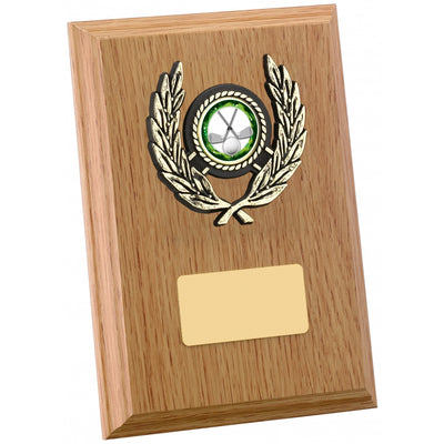 Light Oak Finish Presentation Plaque Award