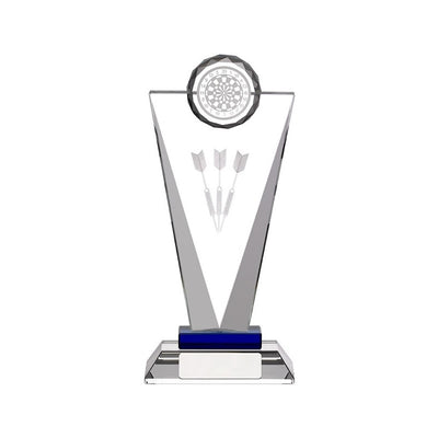 Glass Darts Trophy Pinnacle 3D Darts Trophy Award