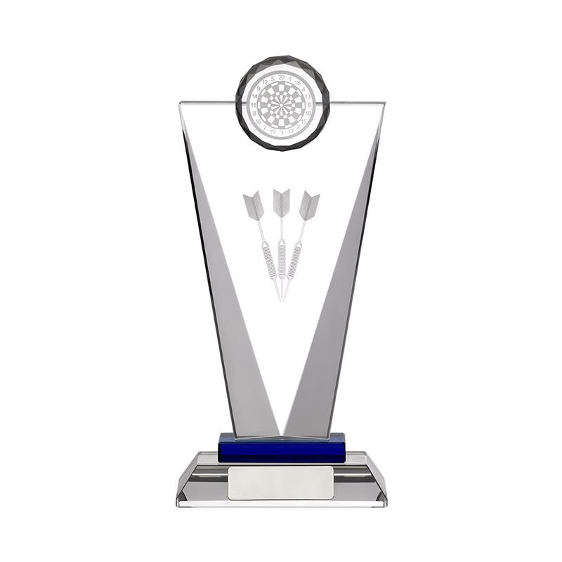 Glass Darts Trophy Pinnacle 3D Darts Trophy Award