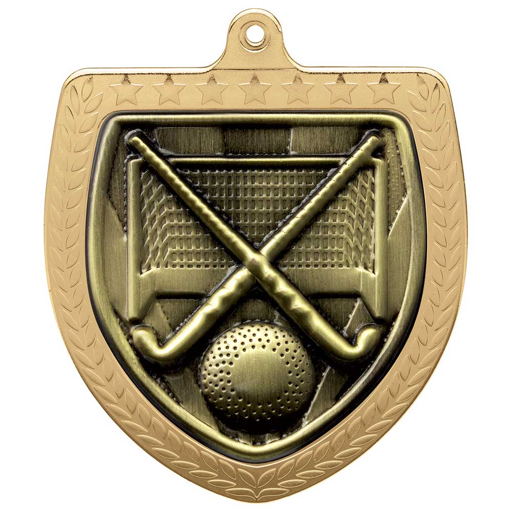 Cobra Field Hockey Shield Medal 7.5cm