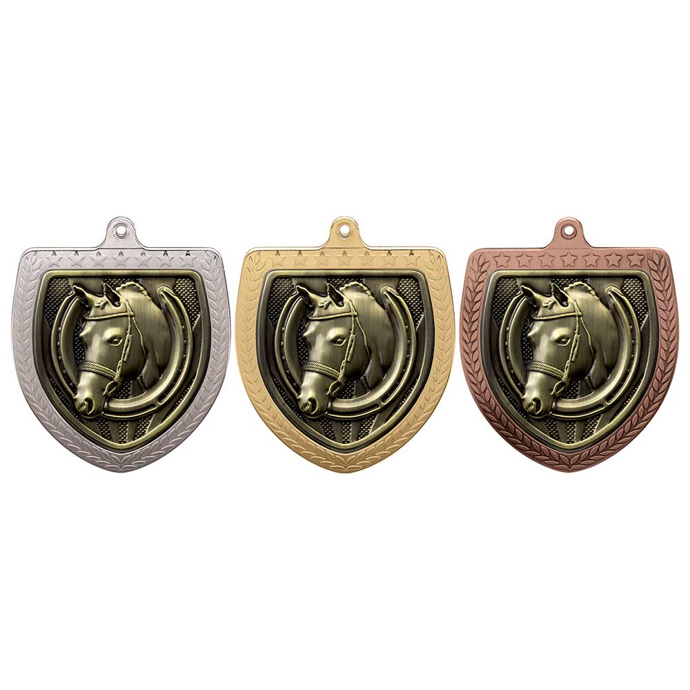 Cobra Equestrian Shield Medal 7.5cm