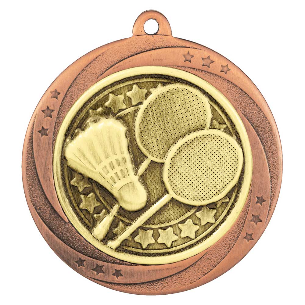 Superstar Badminton Medal 6cm