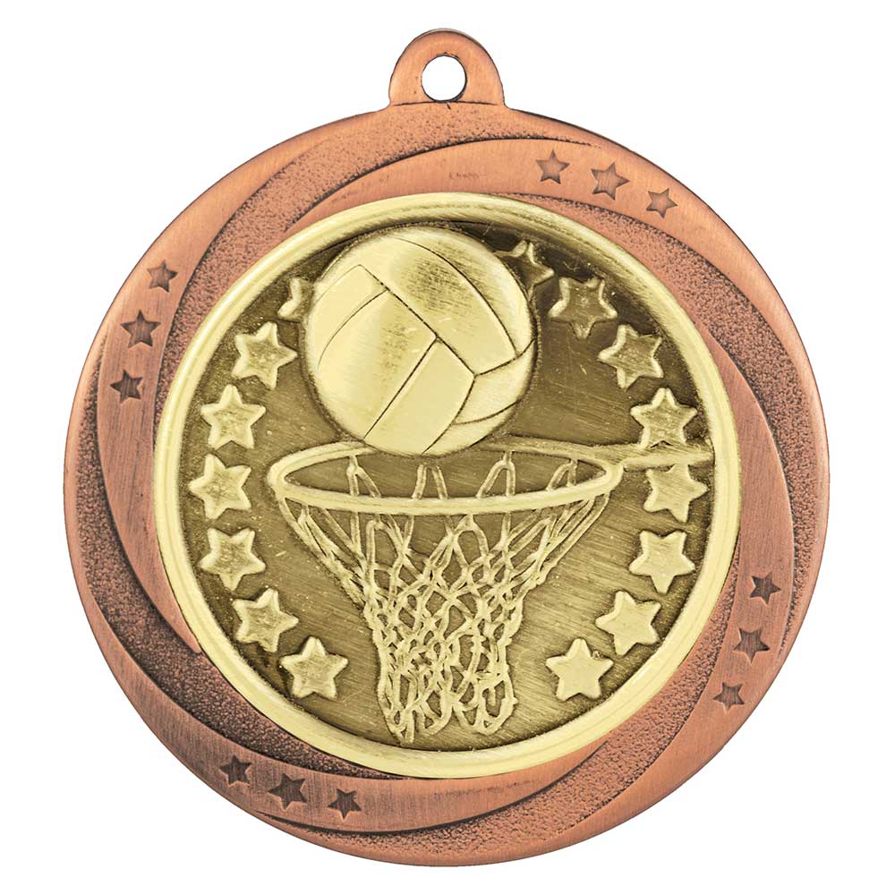 Superstar Netball Medal 6cm