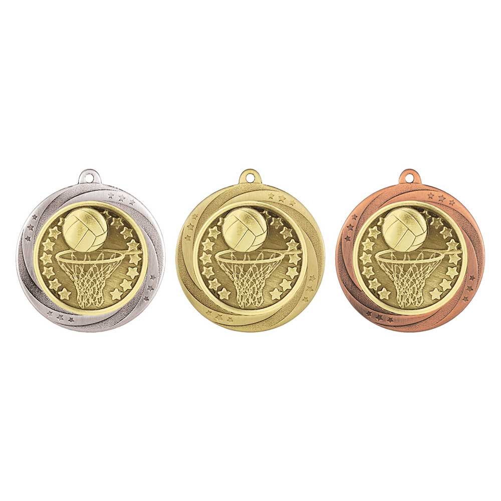 Superstar Netball Medal 6cm