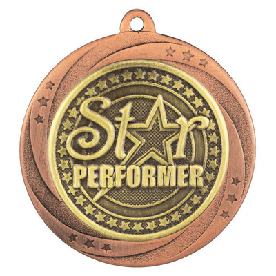 Superstar Star Performer Medal 6cm