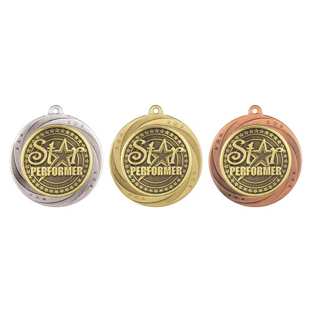 Superstar Star Performer Medal 6cm