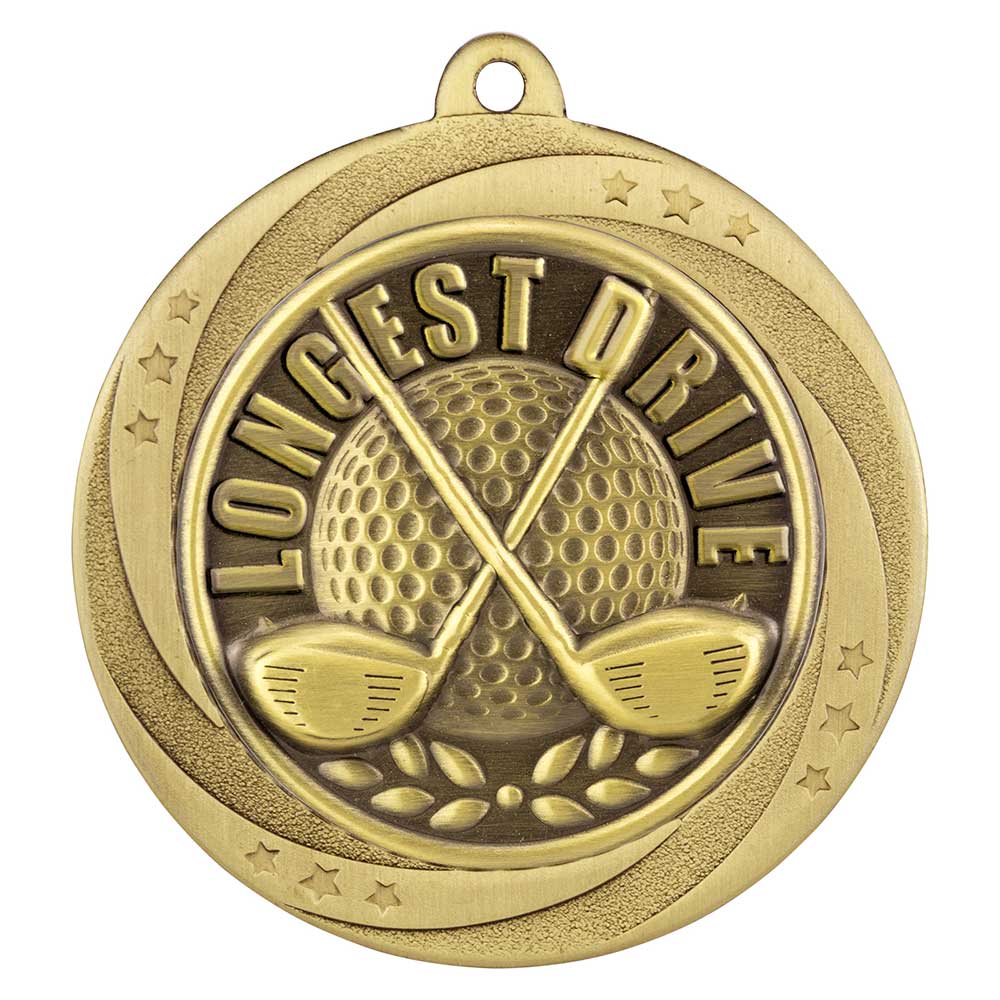 Superstar Longest Drive Medal 6cm