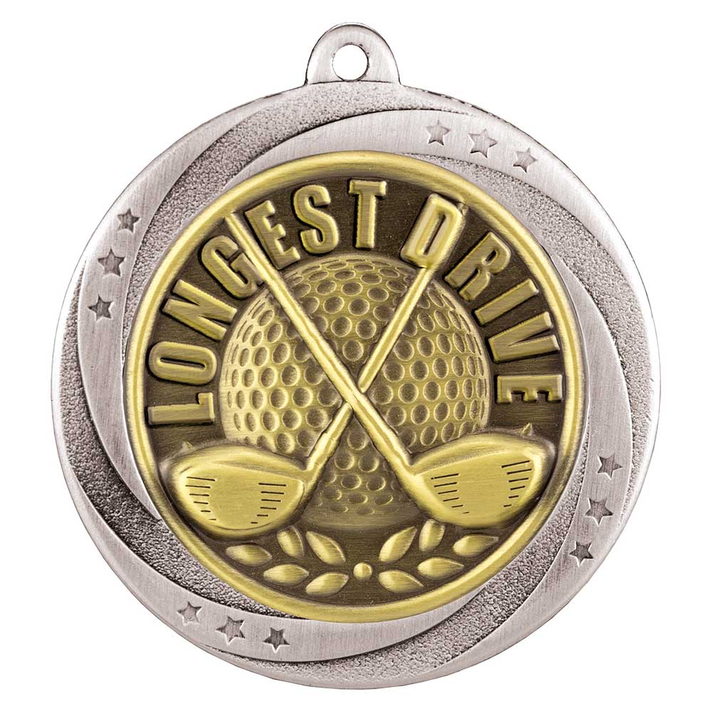 Superstar Longest Drive Medal 6cm