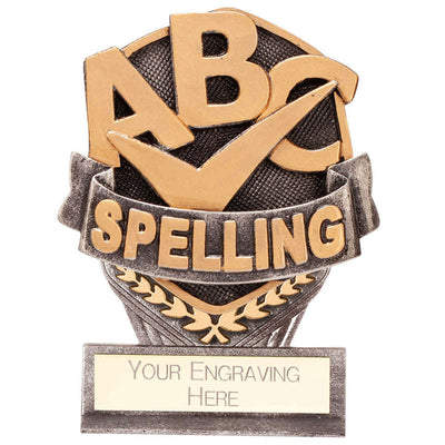 Mini School Spelling Trophy Falcon Award