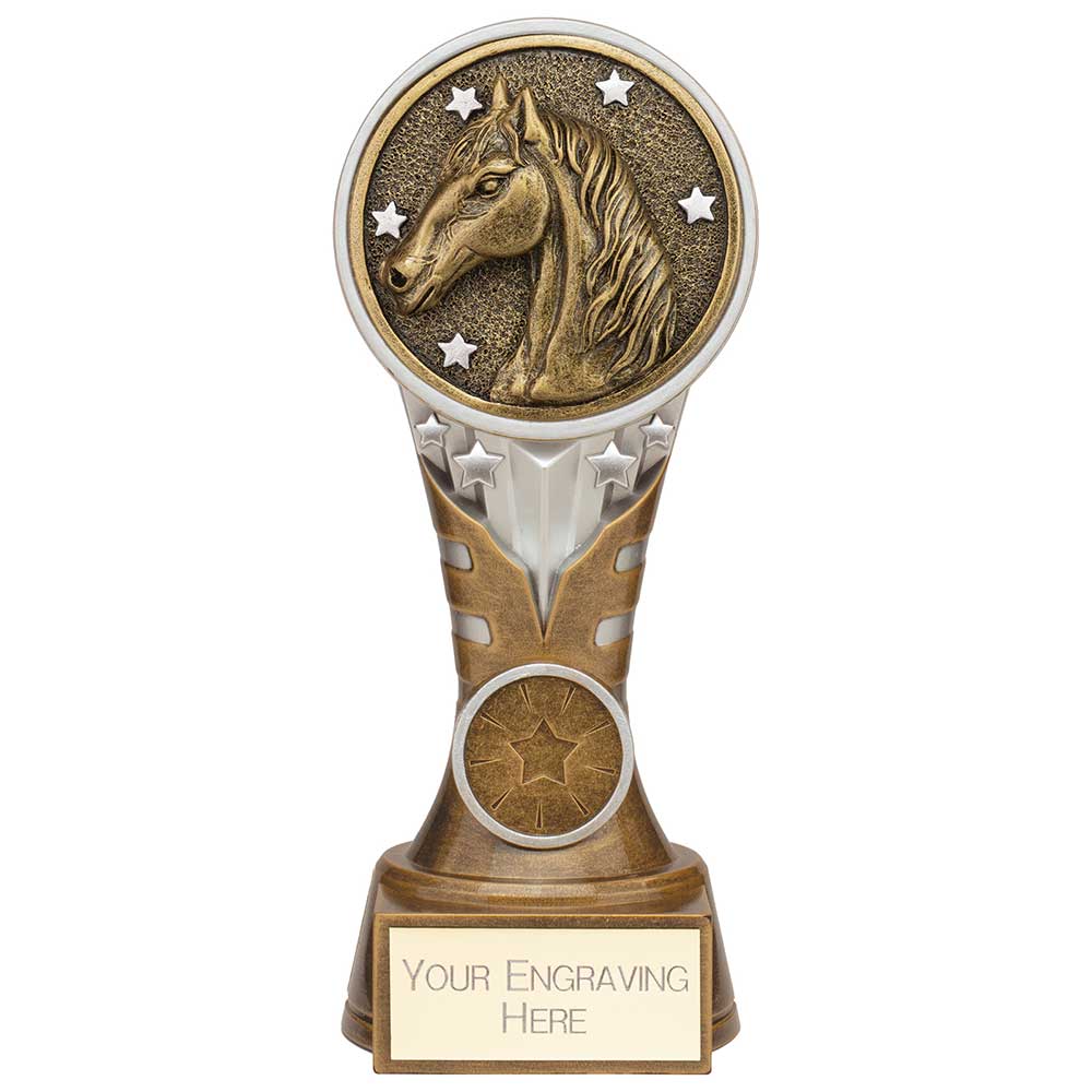 Ikon Equestrian Trophy Tower Award Silver And Gold