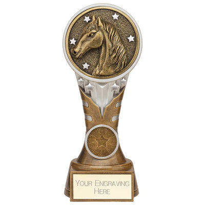 Ikon Equestrian Trophy Tower Award Silver And Gold