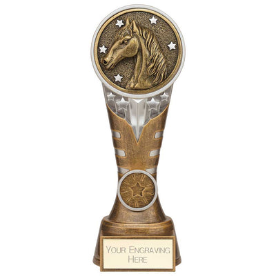 Ikon Equestrian Trophy Tower Award Silver And Gold