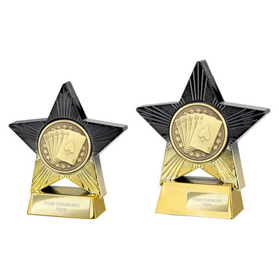 Superstar Cards Trophy Award Black And Gold