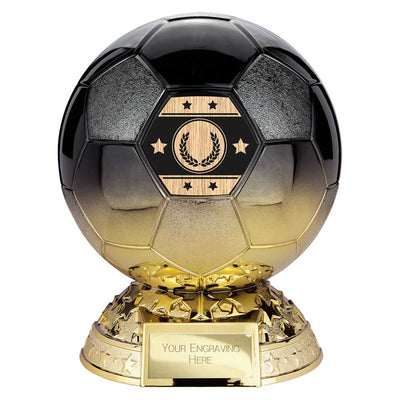 Elite Football Trophy Award Heavyweight Black Gold