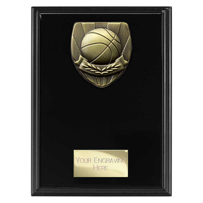 Cobra Basketball Plaque Award Epic Black