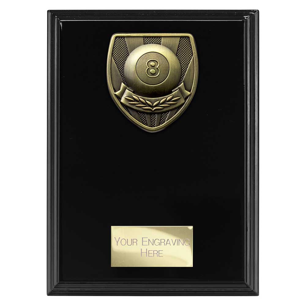 Cobra Pool Plaque Award Epic Black