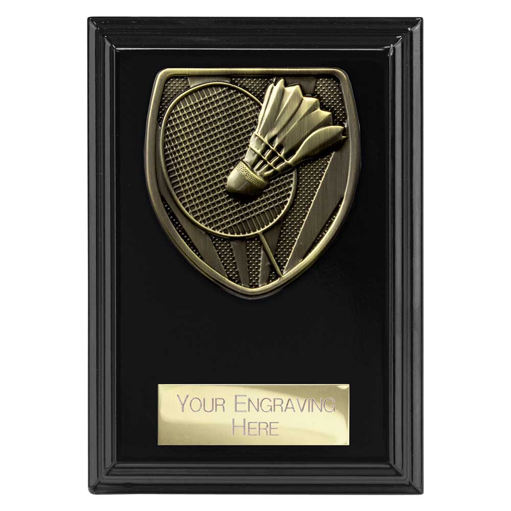 Cobra Plaque Award Badminton Trophy Epic Black