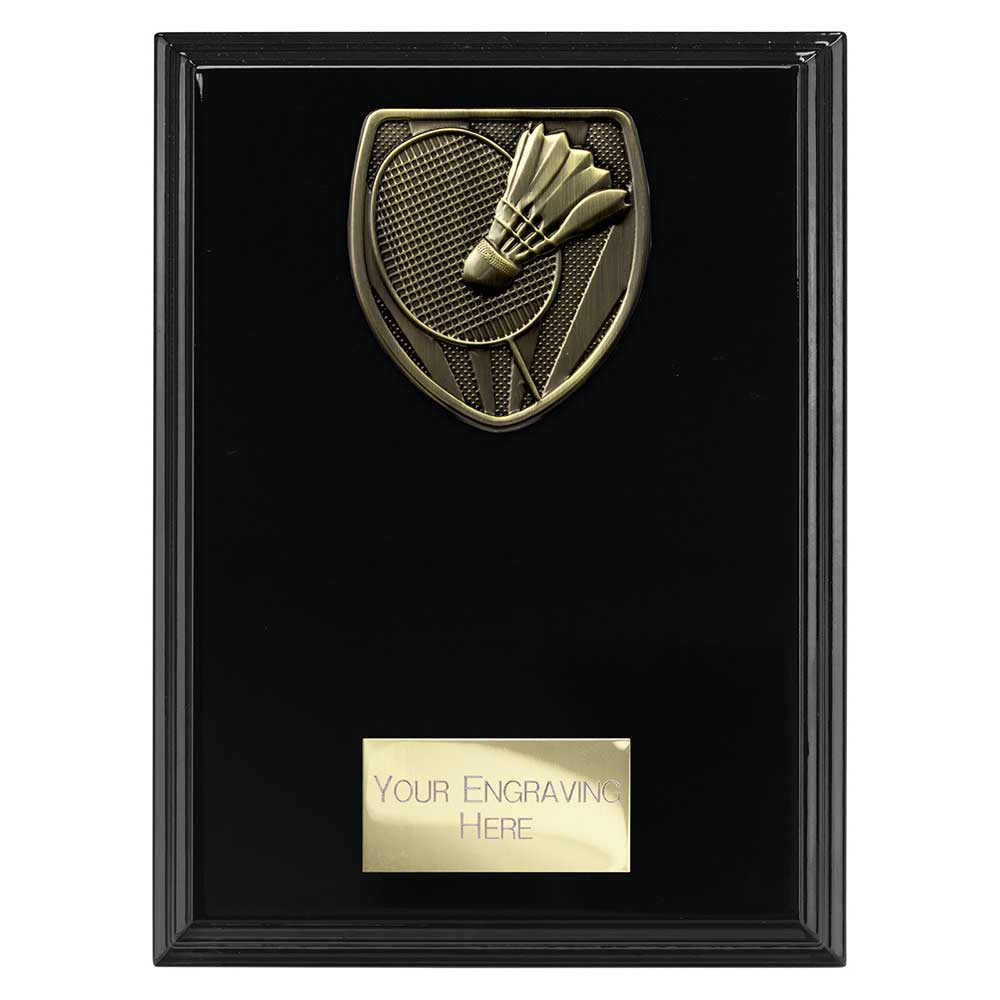 Cobra Plaque Award Badminton Trophy Epic Black