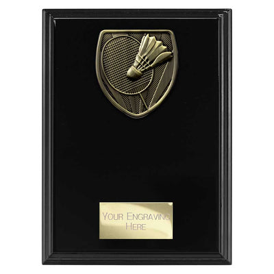 Cobra Plaque Award Badminton Trophy Epic Black