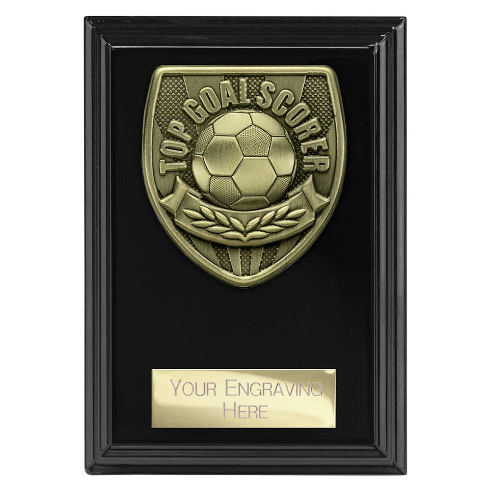 Cobra Plaque Top Scorer Football Trophy Award Black