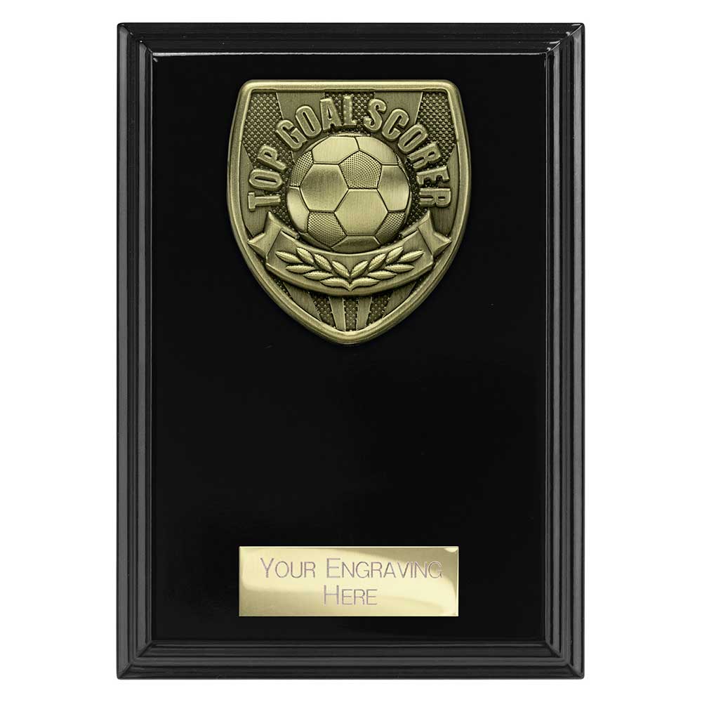 Cobra Plaque Top Scorer Football Trophy Award Black