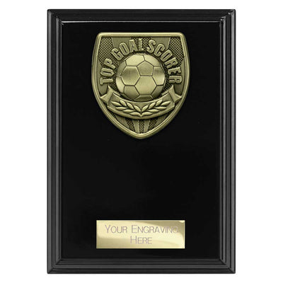 Cobra Plaque Top Scorer Football Trophy Award Black