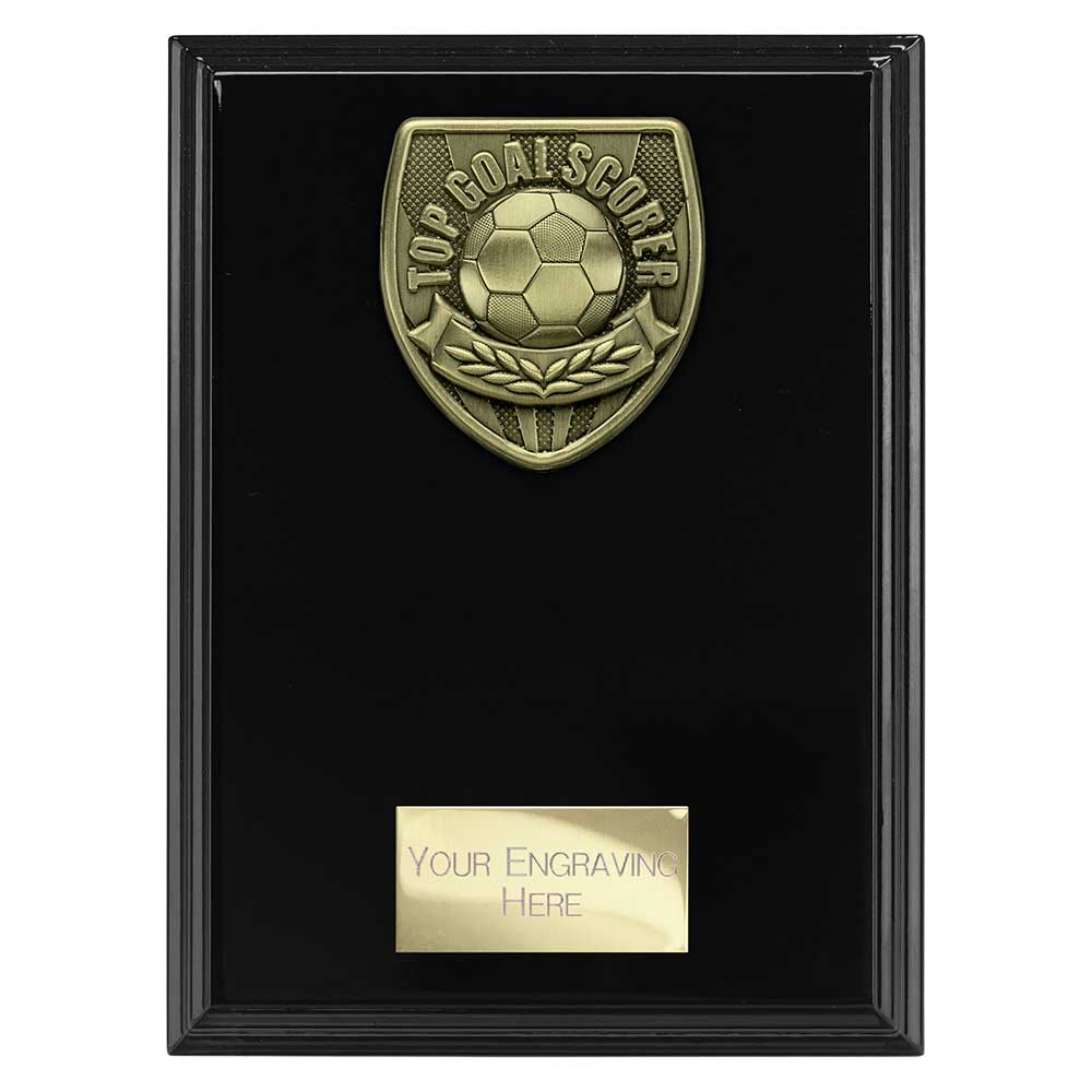 Cobra Plaque Top Scorer Football Trophy Award Black