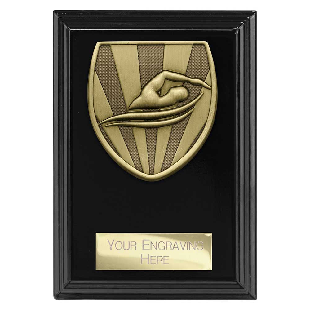 Cobra Swimming Plaque Award Epic Black