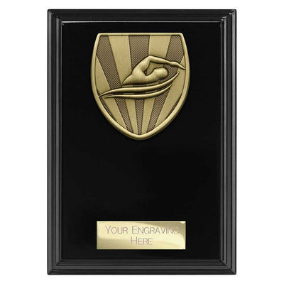 Cobra Swimming Plaque Award Epic Black