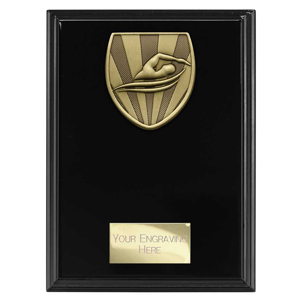 Cobra Swimming Plaque Award Epic Black