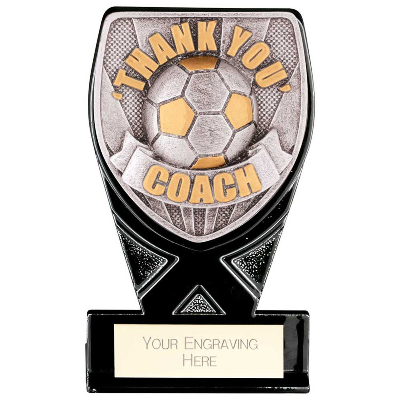 Mini Black Cobra Heavyweight Thank You Coach Football Trophy