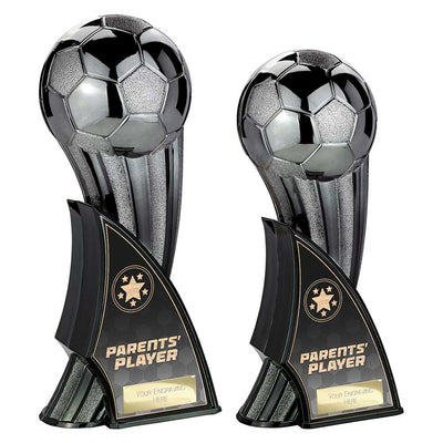 Firestorm Heavyweight Parents Player Football Trophy Award Gunmetal To Black