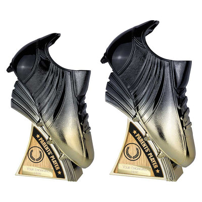 Power Boot Heavyweight Parents Player Football Trophy Black To Gold Award