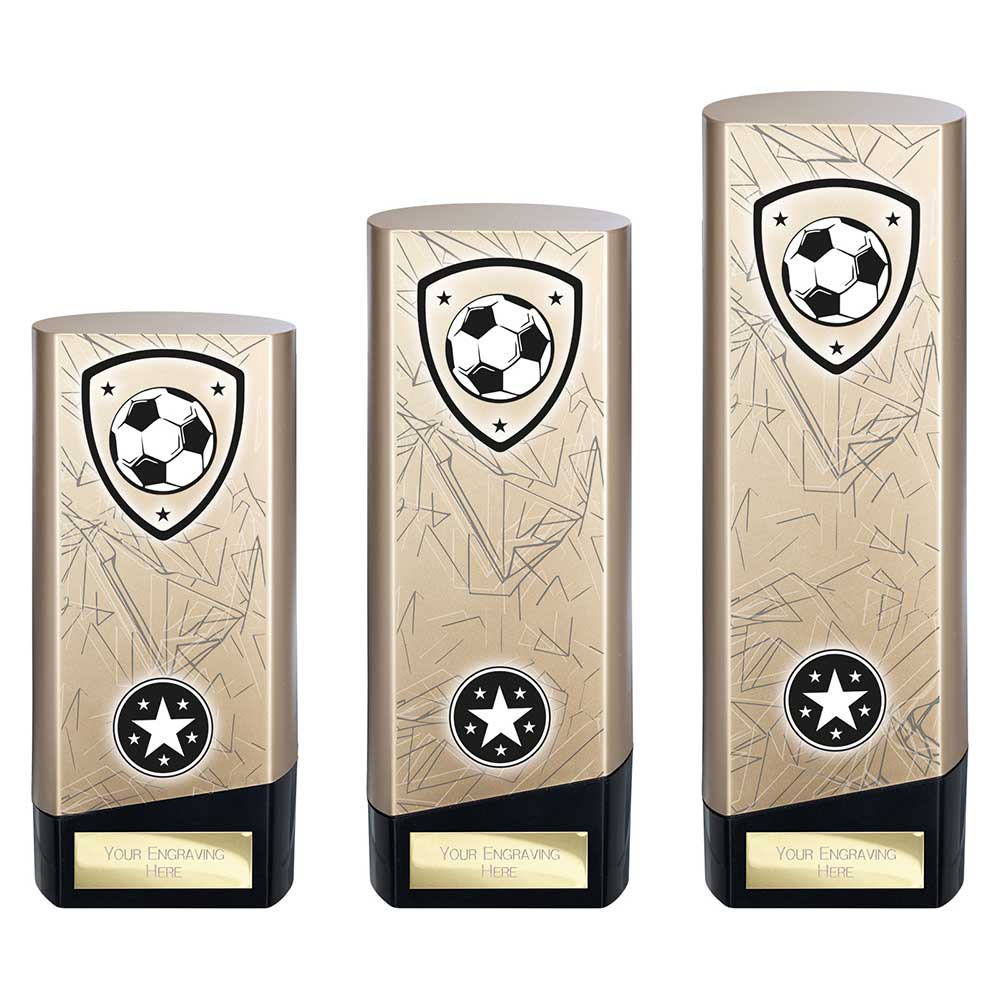 Prime Heavyweight Football Trophy Award Gold Black