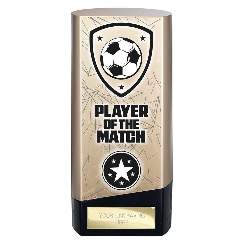 Prime Heavyweight Player Of The Match Football Award Trophy Gold Black