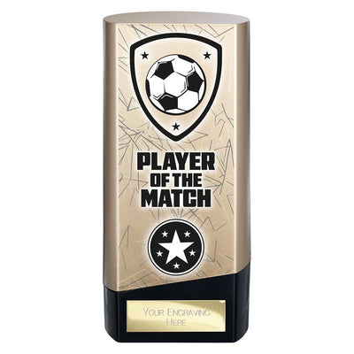 Prime Heavyweight Player Of The Match Football Award Trophy Gold Black