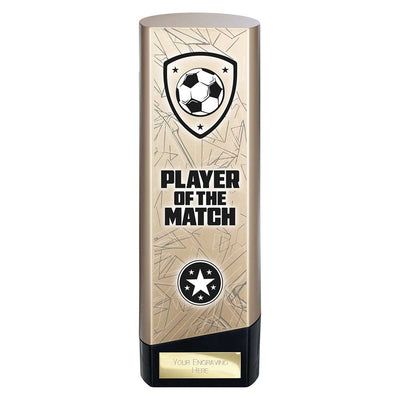 Prime Heavyweight Player Of The Match Football Award Trophy Gold Black