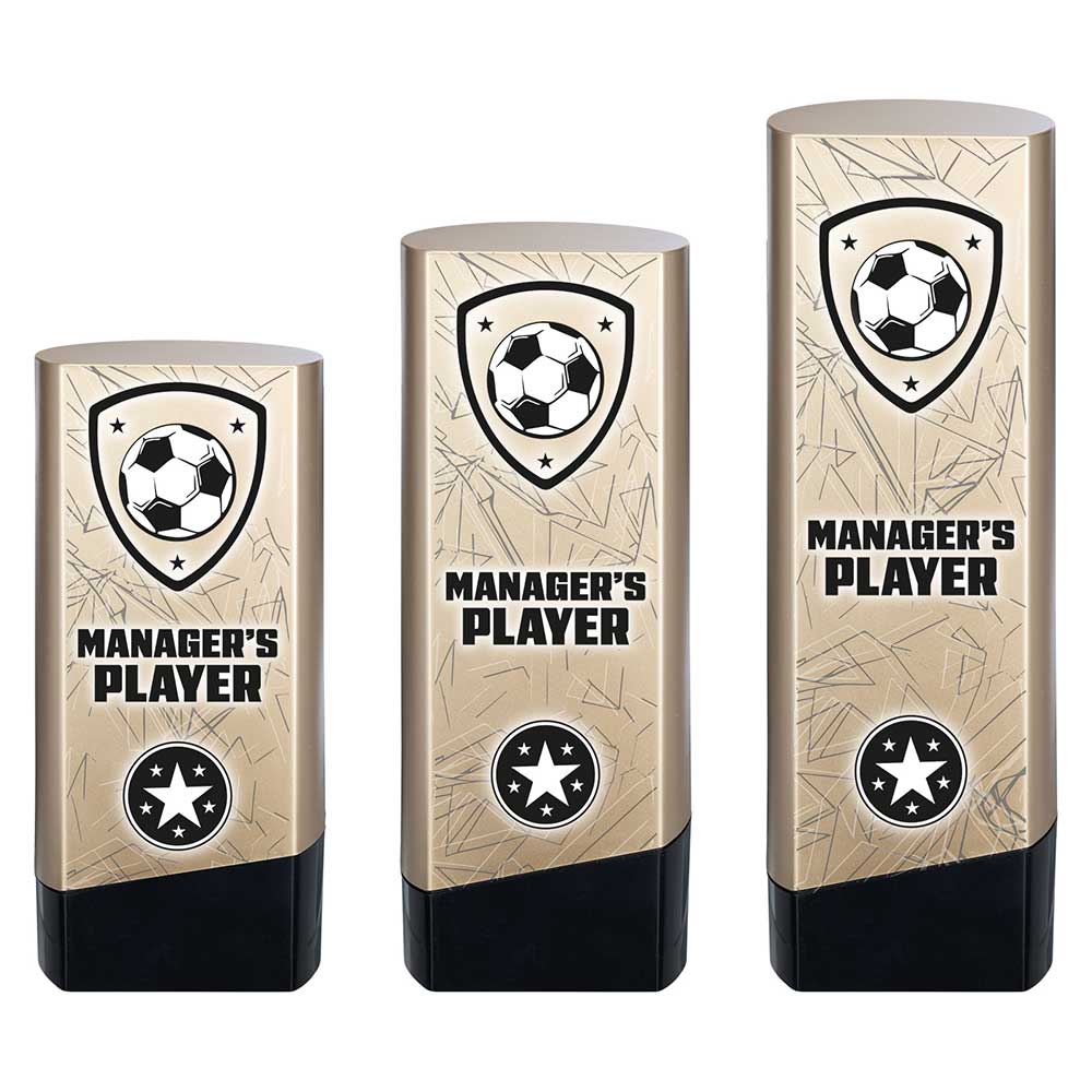 Prime Heavyweight Managers Player Football Award Trophy Gold Black