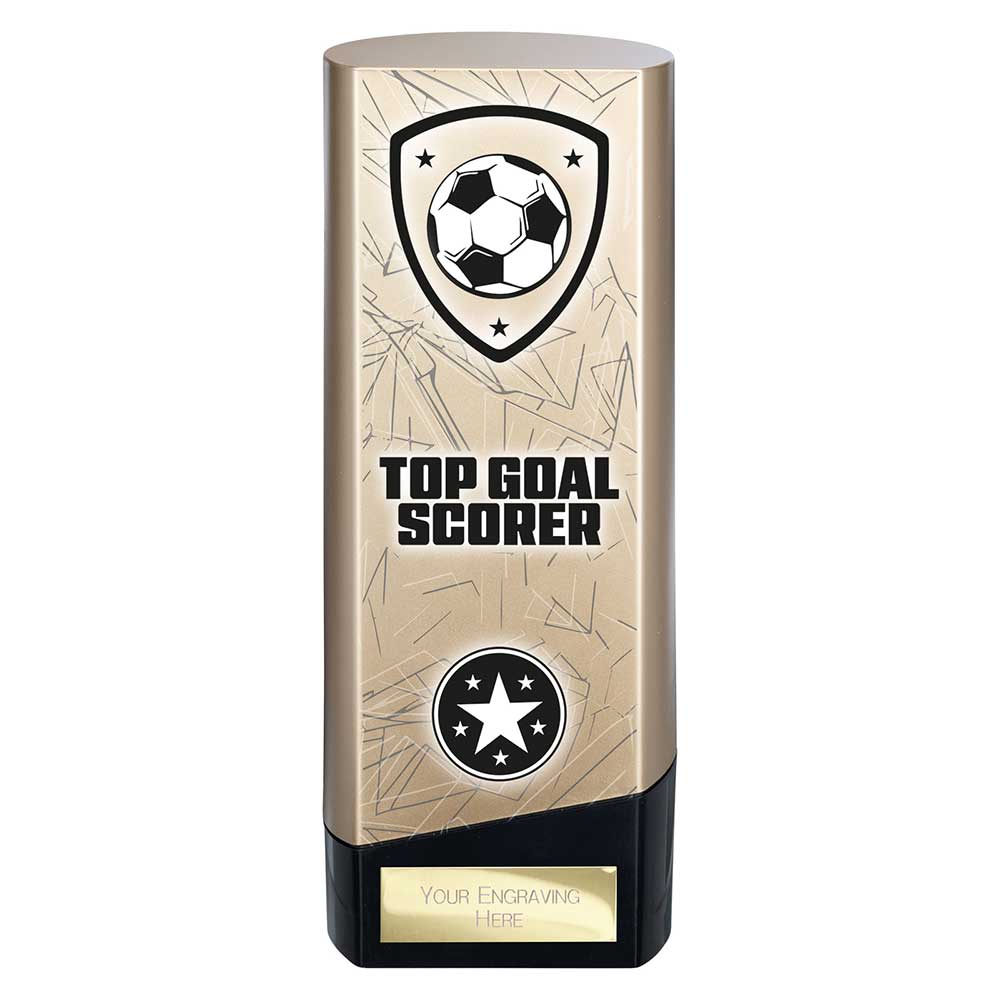 Prime Heavyweight Top Goal Scorer Football Award Trophy Gold Black